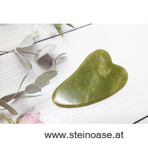 Gua Sha Schaber JADE Herz